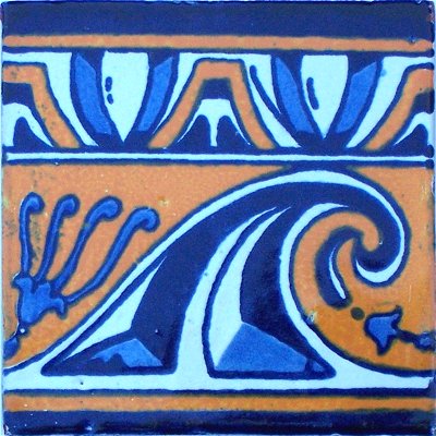TalaMex Waves Talavera Mexican Tile