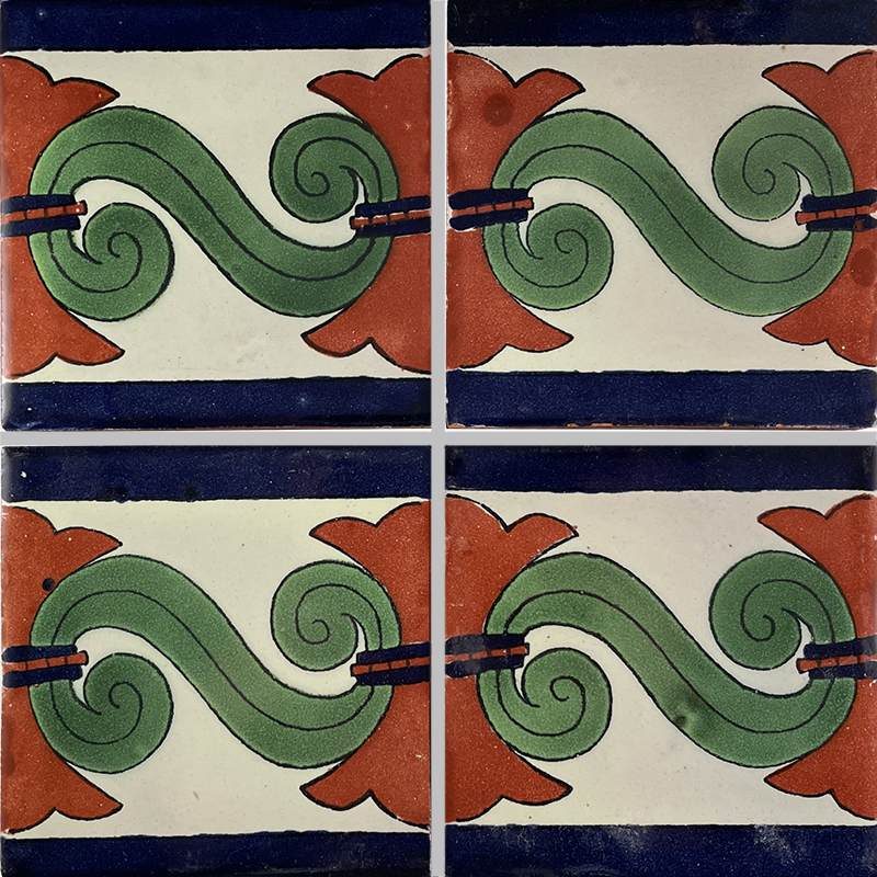TalaMex Taxco Talavera Mexican Tile Details
