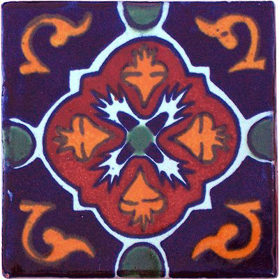 Blue Granada Mexican Tile Magnet