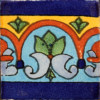 Aqua Border Mexican Tile Magnet