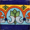 Aqua Border Mexican Tile Magnet