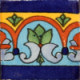 Aqua Border Mexican Tile Magnet