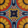 Daylily Mexican Tile Magnet