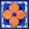 Marigold Mexican Tile Magnet