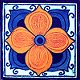 Marigold Mexican Tile Magnet