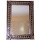 TalaMex Big Brown Greca C Mexican Tile Mirror