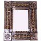 TalaMex Small Brown Greca C Mexican Tile Mirror