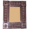 TalaMex Small Brown Grenada Tile Talavera Tin Mirror