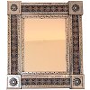 TalaMex Medium Silver Granada Tile Mexican Mirror