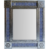 TalaMex Medium Silver Target Tile Mexican Mirror