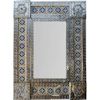 TalaMex Small Silver Guadalajara Tile Mexican Mirror