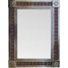 TalaMex Big Silver Granada Tile Talavera Tin Mirror