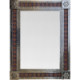 TalaMex Big Silver Granada Tile Talavera Tin Mirror