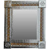 TalaMex Medium Silver Milan Tile Talavera Tin Mirror