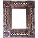 TalaMex Small Brown Milan Tile Talavera Tin Mirror