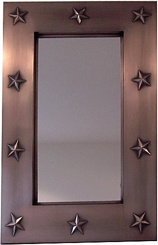 Antique Stars Tin Mirror