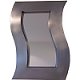 TalaMex Silver Waved Tin Mirror