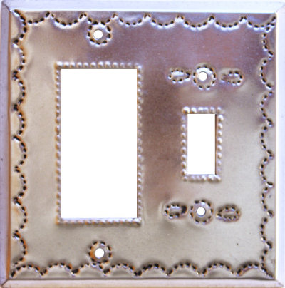 Toggle-Decora Silver Tin Switchplate