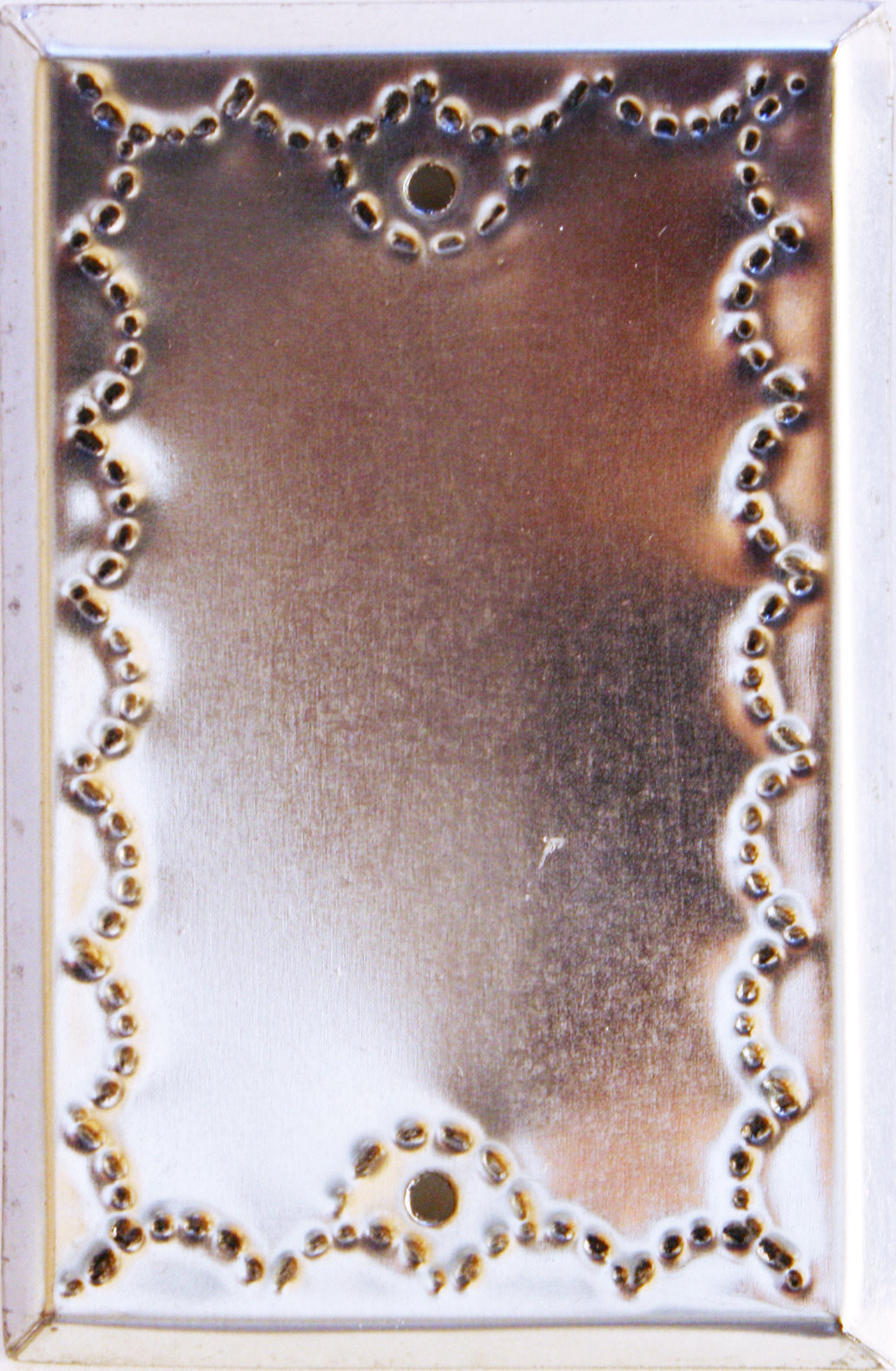 Single Cover Silver Tin Switchplate