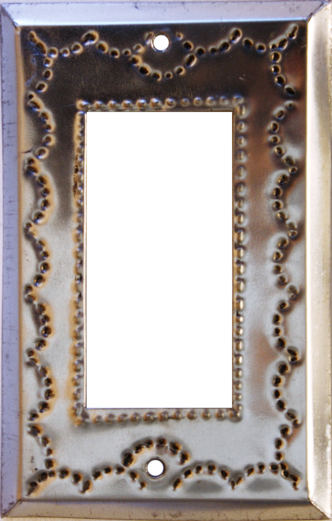 Single Decora Silver Tin Switchplate