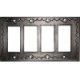 Quadruple Decora Antique Tin Switchplate