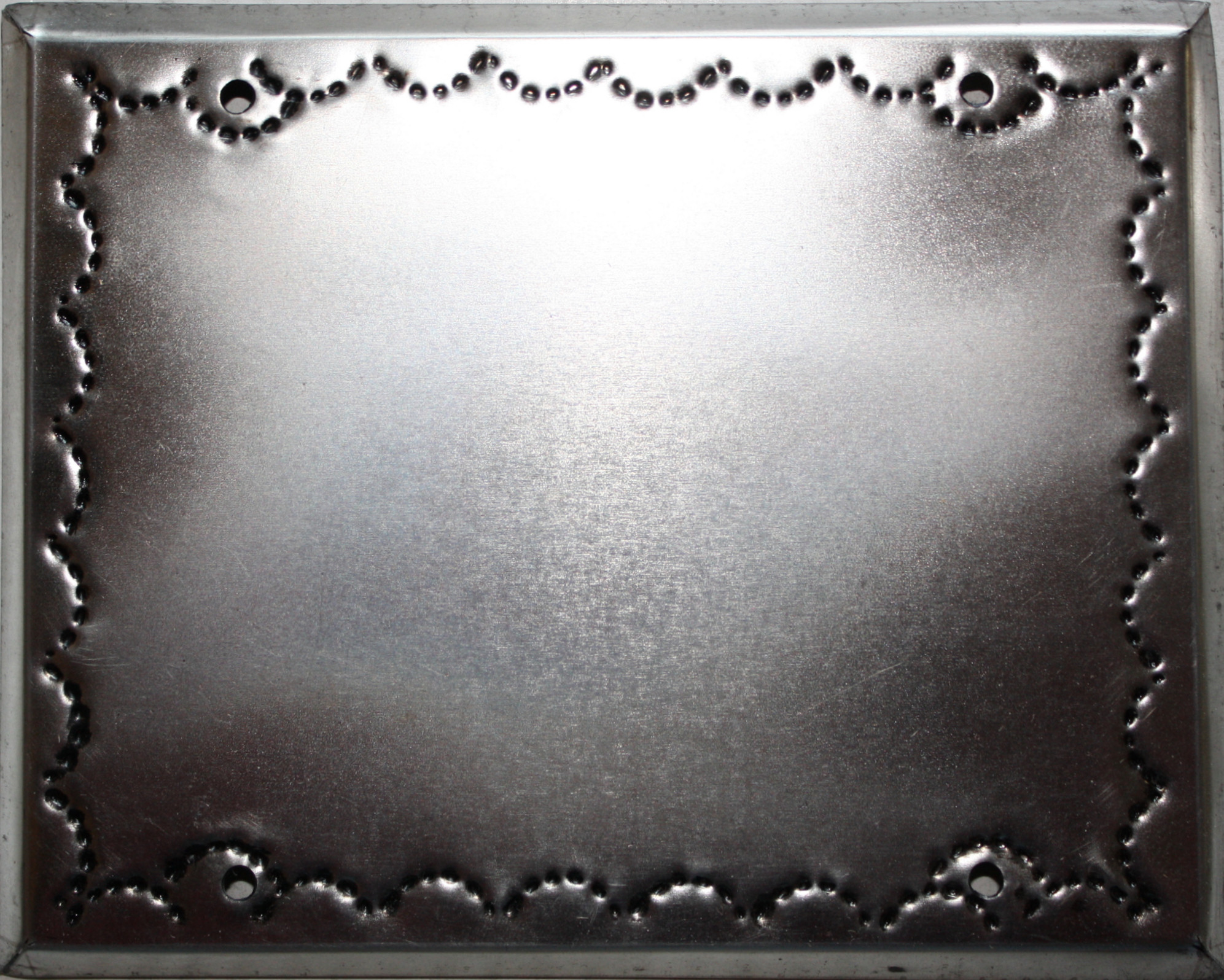 Double Cover Silver Tin Switchplate