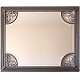 Diamond Beveled Silver Wrought Iron Mirror