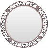 Circular Beveled Wrought Iron Mirror