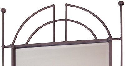 Pioneer Beveled Silver Wrought Iron Mirror Details