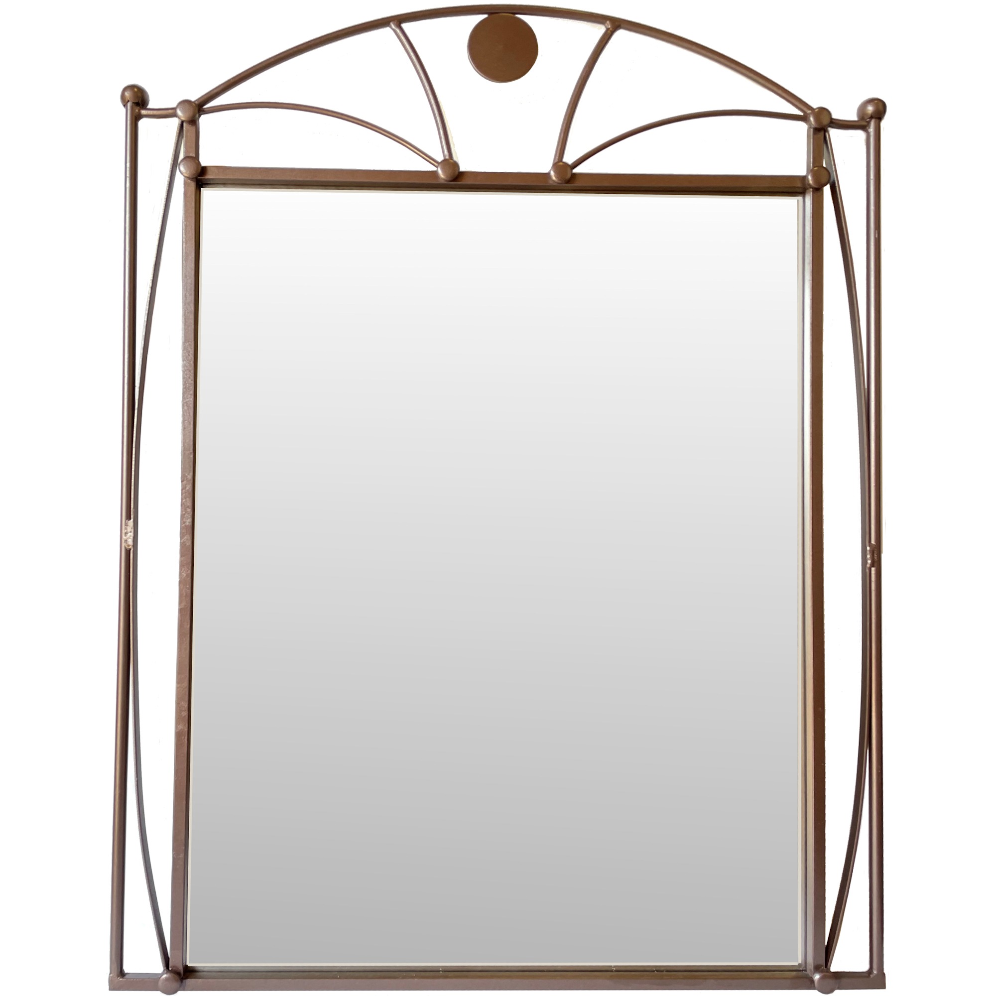 Dome Beveled Wrought Iron Mirror