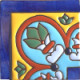 TalaMex Corner Aqua Raised Talavera Mexican Tile