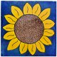 TalaMex Big Sunflower Talavera Mexican Tile