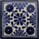 Blue Damasco Talavera Mexican Tile