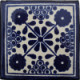 TalaMex Blue Damasco Talavera Mexican Tile