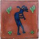 TalaMex Kokopelli Talavera Mexican Tile