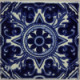 Blue Forest Talavera Mexican Tile