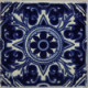 TalaMex Blue Forest Talavera Mexican Tile