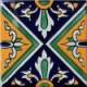 TalaMex Cosmos Santa Barbara Mexican Tile 