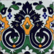 TalaMex Carnation Santa Barbara Mexican Tile 
