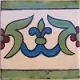 TalaMex White Liz Flower Talavera Mexican Tile